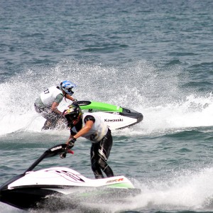 Jet skiing