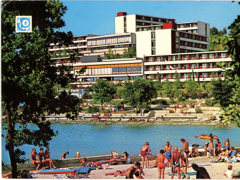 Poreč beaches in the 1970s